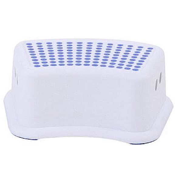 TANGIST - White & Blue Multifunctional Household Non-Slip Ladder Step Stool. - Picture 2 of 8